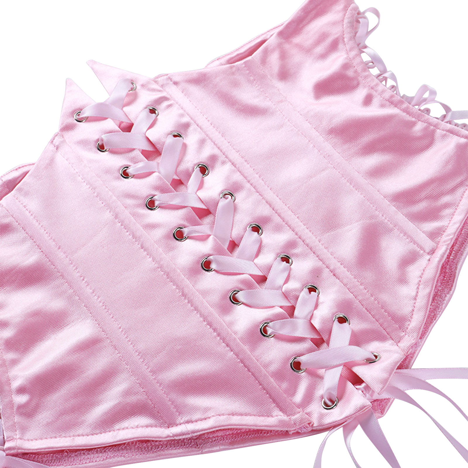 여성 요정 그런지 핑크 쉬폰 미니 드레스 세련된 붕대 코르셋 빈티지 긴 퍼프 슬리브 Sundress 슬래시 넥 신부 들러리 Bodycon