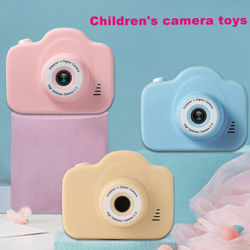 Câmera Digital Dupla para Crianças, Câmera de Vídeo Brinquedos, Mini Cam, Display Colorido, Presente de Aniversário Infantil, HD 1080P