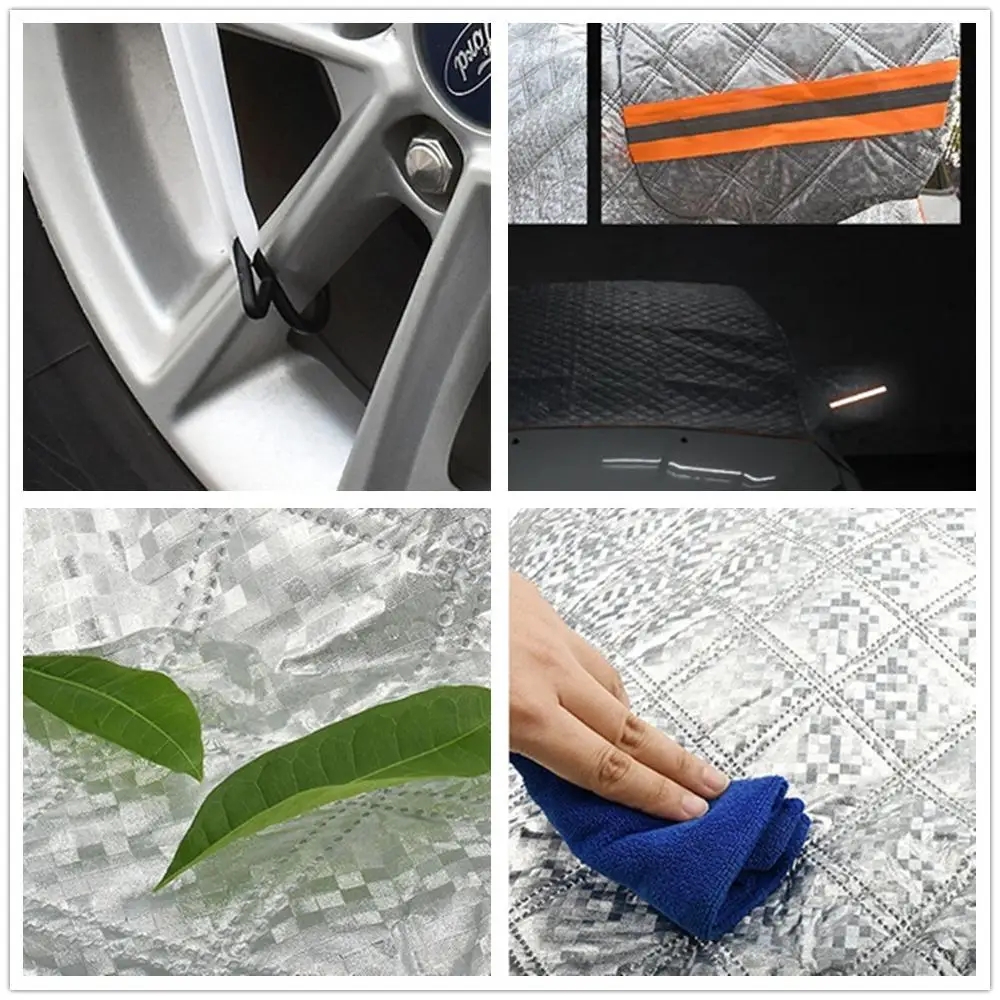 Cubierta gruesa para parabrisas de coche, cubiertas para espejo retrovisor, antipérdida, a prueba de polvo, resistente al calor, compatible con sedán, SUV, Hatchback, invierno