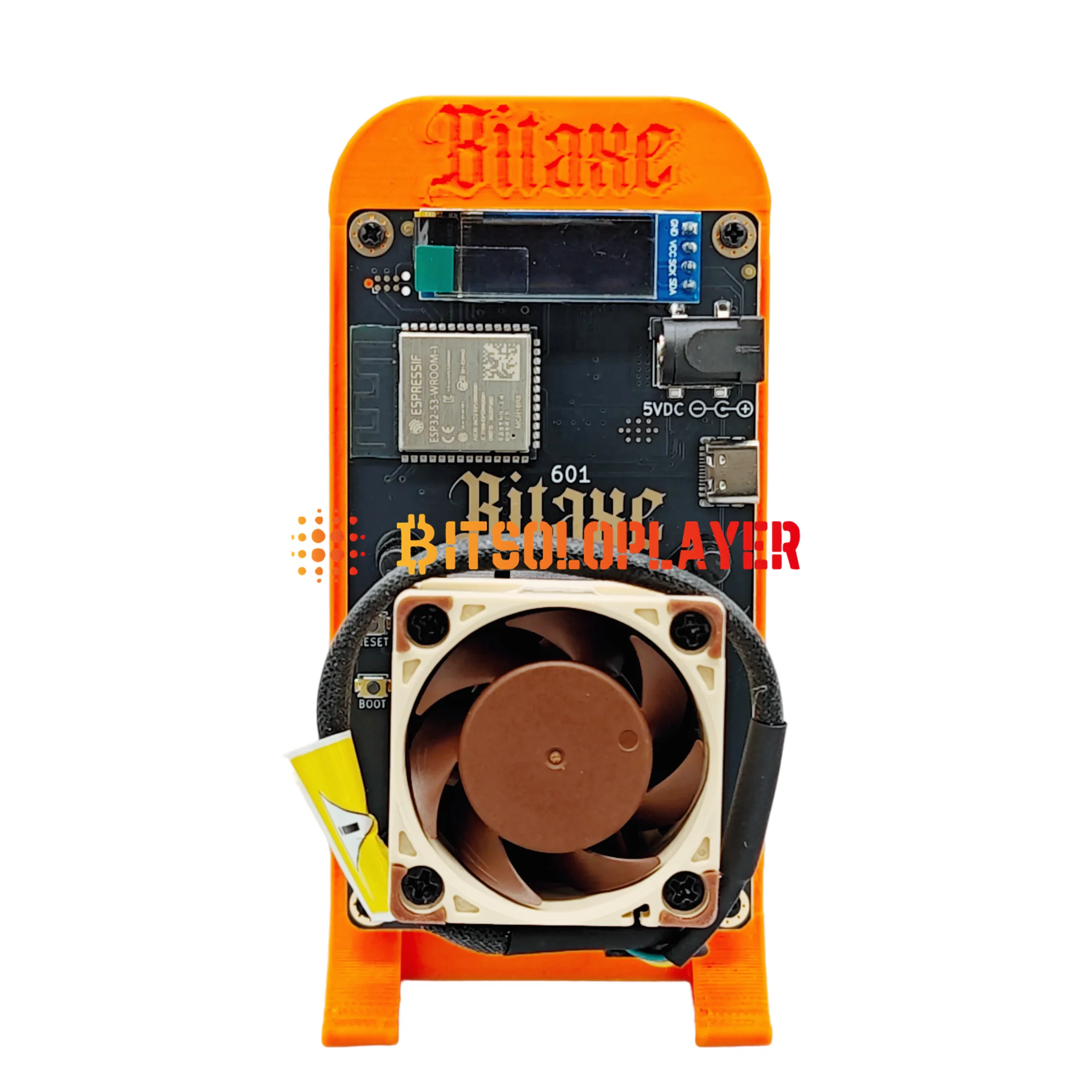 100% bezgłośny Bitaxe Gamma 601 1.2TH/s wyposażony w wentylator NF-A4X20 Sha256 Solo Mining Open Source Bitcoin ASIC Miner Crypto Miner