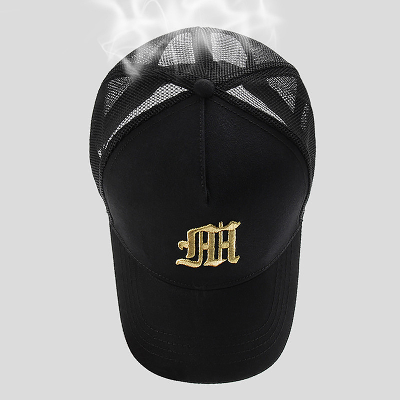 Neue Hut männer Sommer Dünne High Top Baseball Kappe Flut Großen Kopf Zaun Mesh Atmungsaktive Kappe Sonnenschutz Sonnenhut