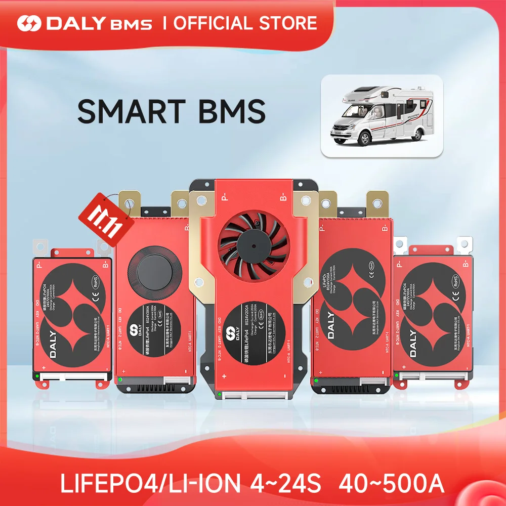 Daly Thông Minh BMS LiFePo4 16S 48V BMS 3S 12V 8S 12S 24S 12V 24V 36V 60V 30A 60A 80A 100A 150A 200A 250A 300A 500A Pin Li-Ion