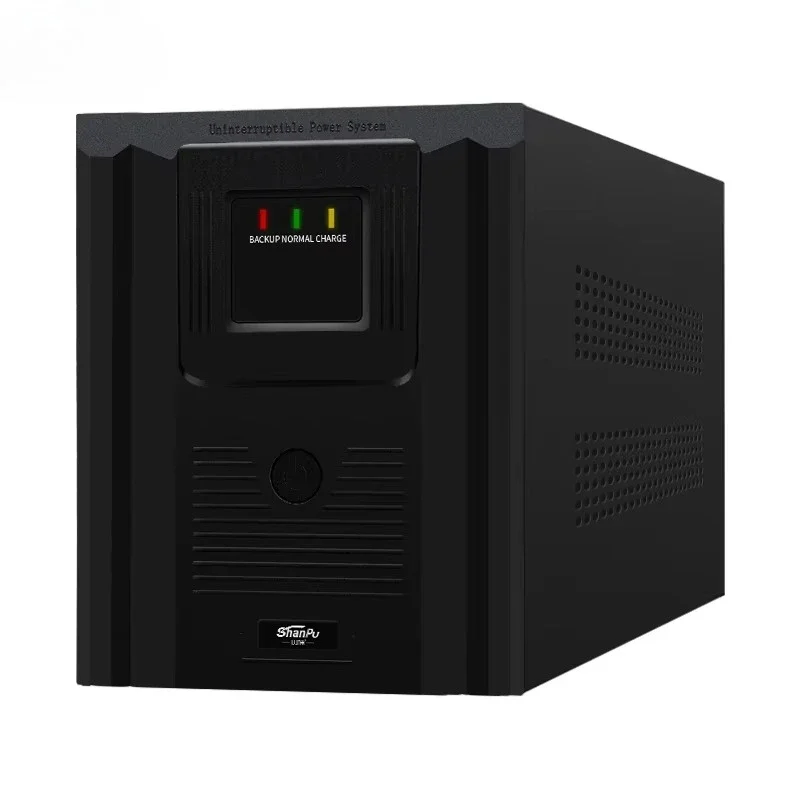 UPS monofásico de alta carga, conversión Dual inteligente, 3kva, fuente de alimentación de respaldo, UPS sin conexión para impresoras informáticas
