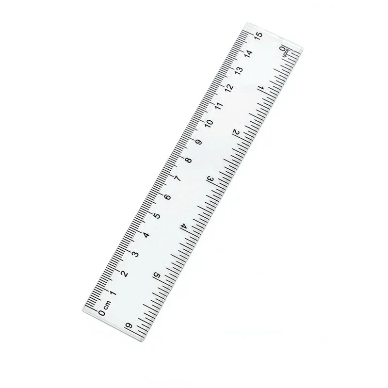 15 cm 20 cm 30 cm Righello dritto Righello in plastica trasparente Strumento di disegno Accessori da scrivania Cancelleria per studenti Forniture per ufficio scolastico