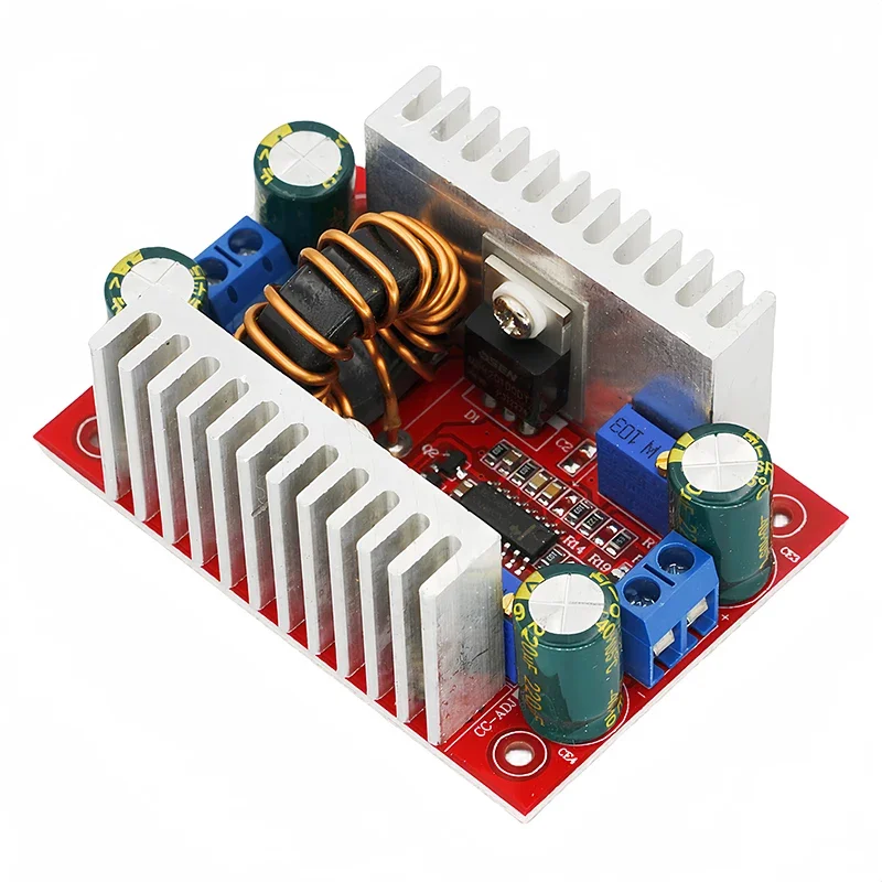 DC-DC 400 W 15 A Step-up-Boost-Konverter Konstantstrom-Stromversorgung LED-Treiber 8,5–50 V auf 10–60 V Spannungsladegerät Step-Up-Modul