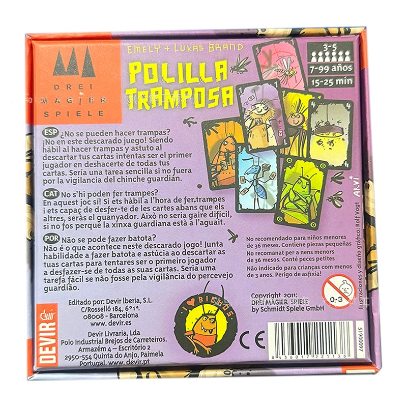 Mogel Motte Cheating Moth Card Game Devir-Game Moth Cheate /Royal Xiaoqiang Cheating Moth