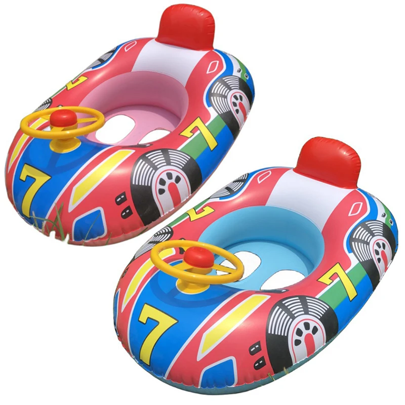 Anillo flotante de natación para volante de bebé, flotador de piscina inflable para bebé, juguetes para bañera, accesorios para piscina