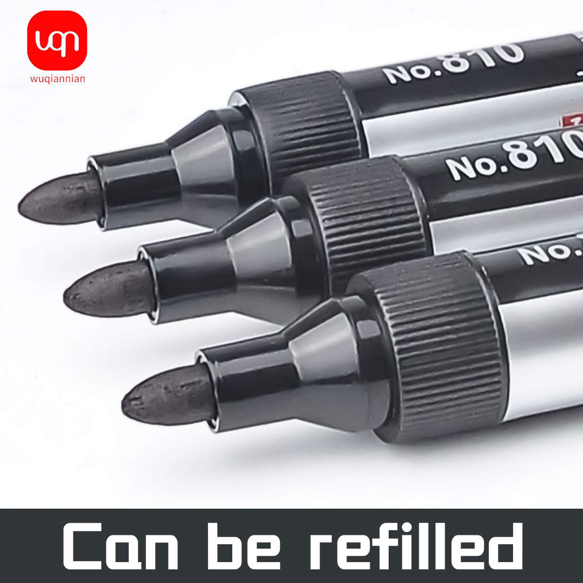 WQN-2/5PCS permanente markers met sneldrogende zwarte inkt voor hout, glas en metaal, lichtbestendig en sneldroogt