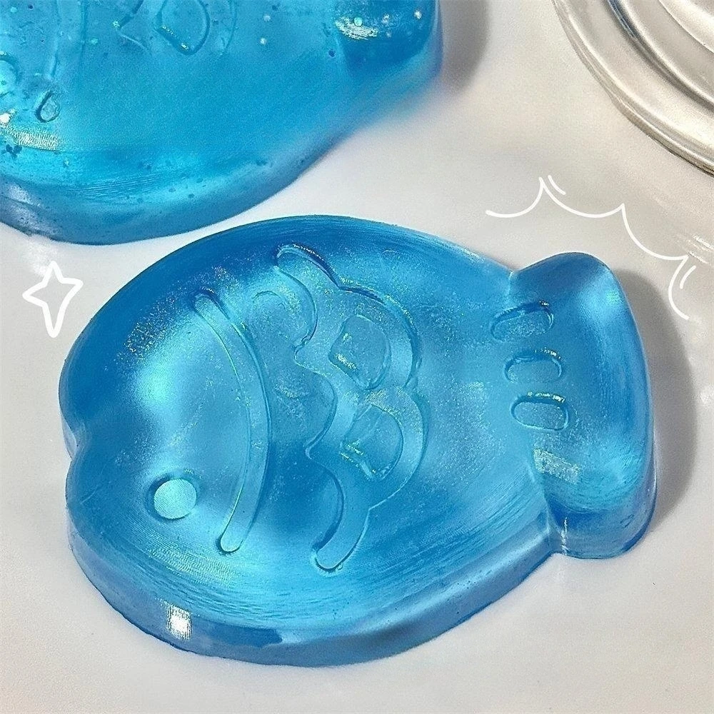 ล้างก้อนน้ําแข็งของเล่น Squishy น่ารัก Cat PAW ปลาความเครียดบรรเทา Fidget ของเล่น TPR Sticky Antistress Ball Slimy บีบของเล่น