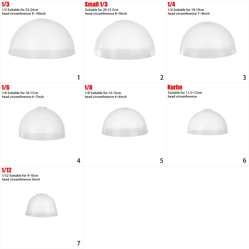 Anti-taches pour poupée Gel de silice cheveux perruques couverture 1/3 1/4 1/6 1/8 1/12 poupée spécifique fixe perruque couvre-chef Silicone couvre-chef