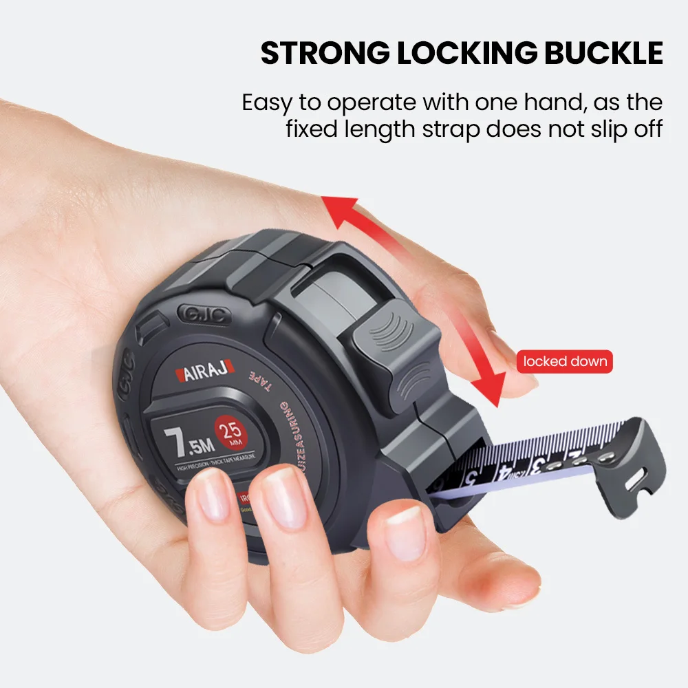 AIRAJ 3m/5m/7.5m Ft/Metric Tape Measure, High Precision Wear-resistant  Easy Read Measuring Measure Home Site Construction Tape