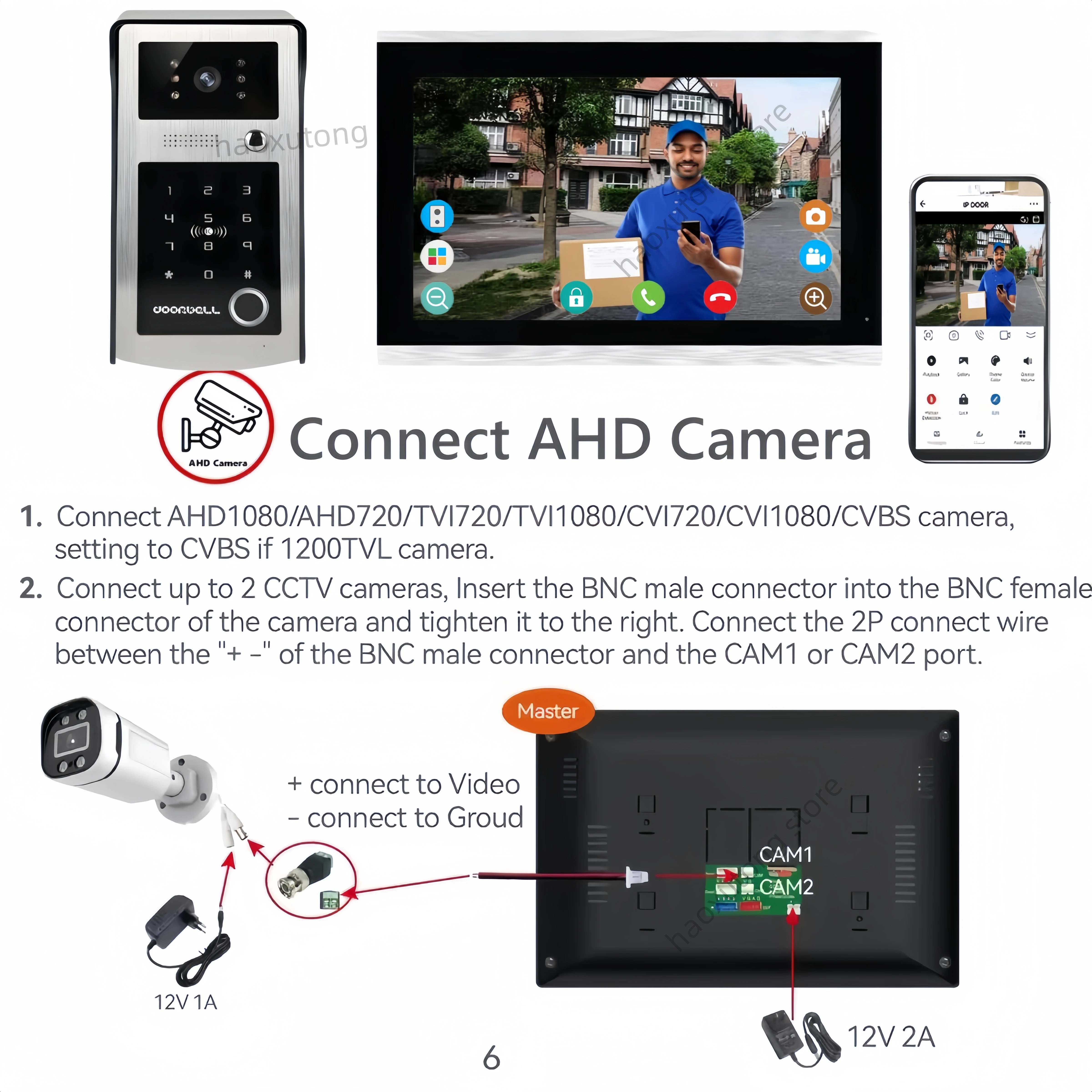 10 Polegada tuya inteligente wifi sistema de intercomunicação vídeo appartment 1080p sem fio campainha câmera rfid desbloquear porta entrada intercom capachor