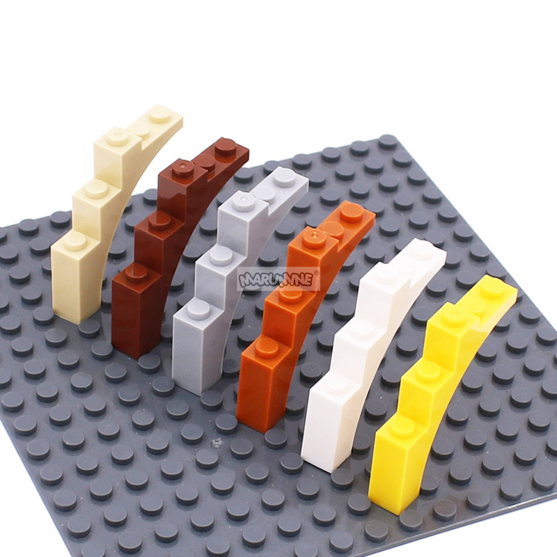 MARUMINE 15 個 MOC レンガ W. 弓 1x5x4 アーチトランク粒子ビルディングブロック部品 2339 14395 DIY クラシックツリーアクセサリー