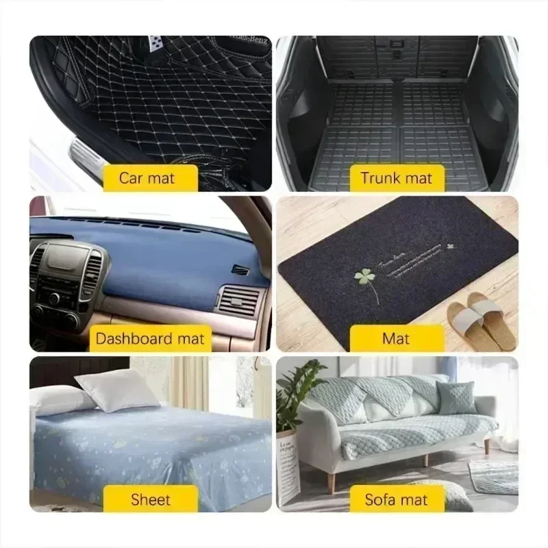 100/2pc Teppich Befestigung Aufkleber Doppelseitigen Hohe Klebstoff Auto Teppich Feste Patches Hause Boden Fuß Matten Anti skid Grip Bänder Neue