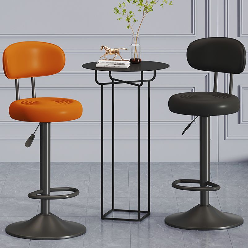 ‌360° Swivel Bar Stool, Height Adjustable Counter Chair, Multi-Color Home Bar Stool, Ergonomic Reception Desk Chair