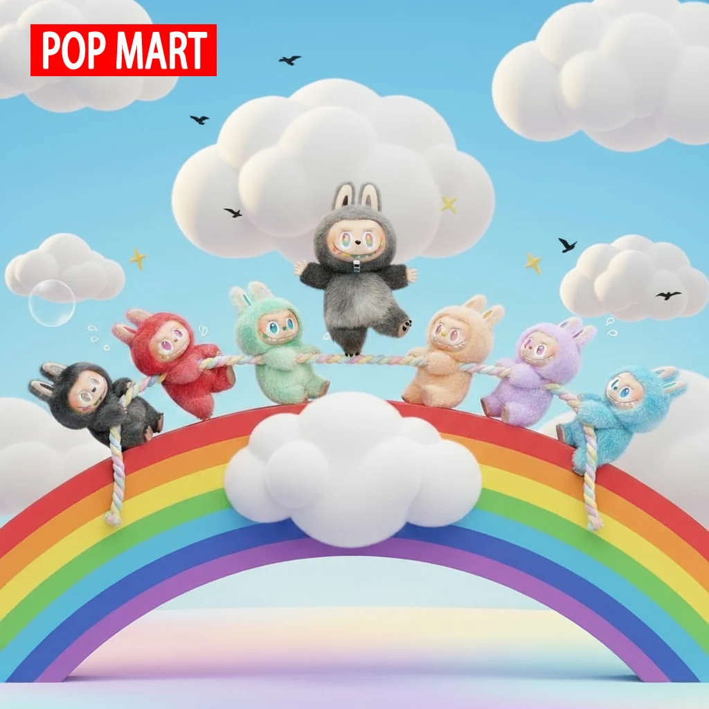 Labubu-Puppe – perfektes Geschenk – Macaron-Farbe, 100 % echt. Es ist das perfekte Geschenk für Kinder, Familie und Freunde.
