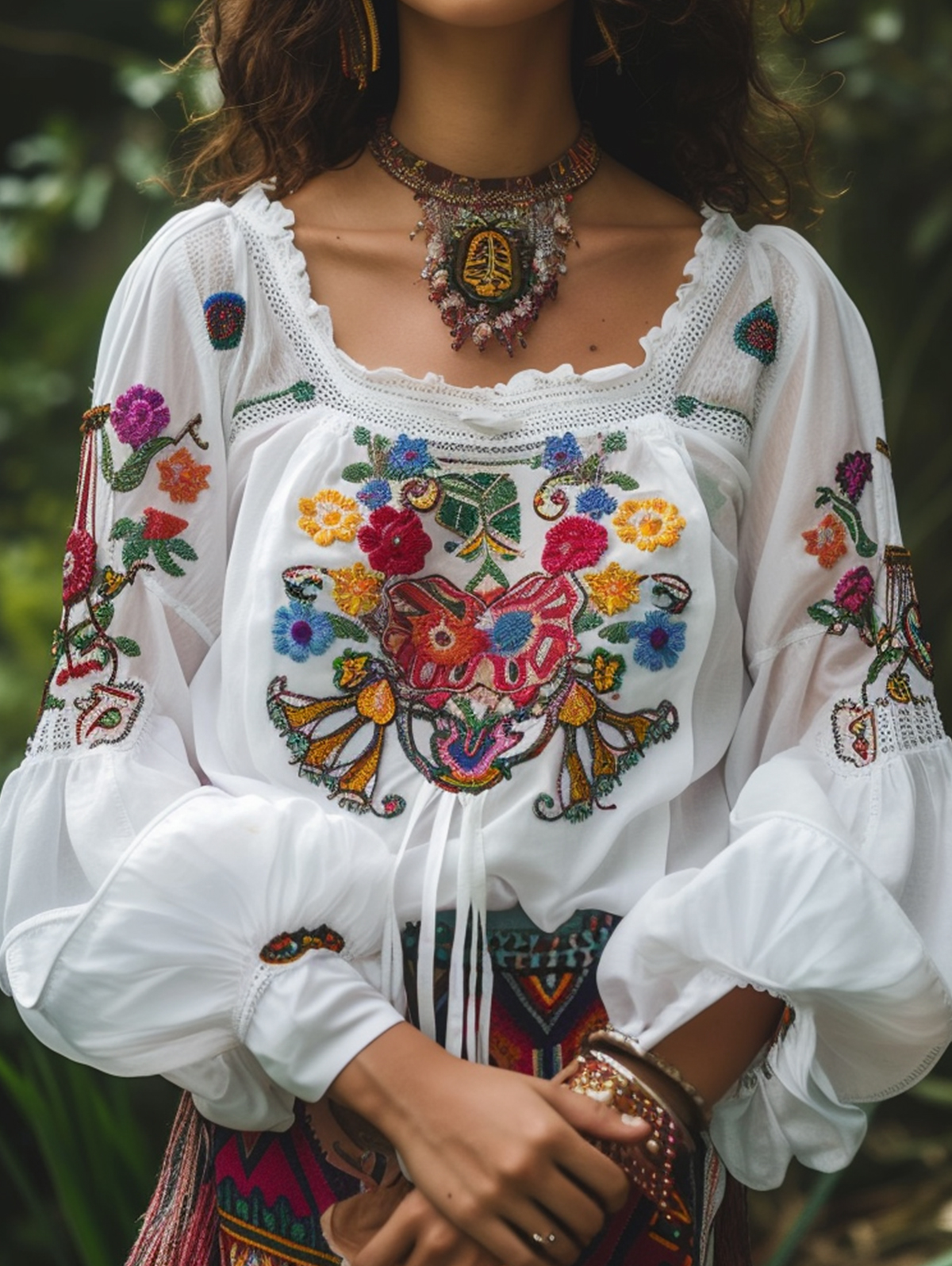 Blume Drucken Laterne Ärmeln Boho Bluse Sexy Spitze Square Neck Aushöhlen Frauen Tops Frühling Sommer Herbst Chic Blusen