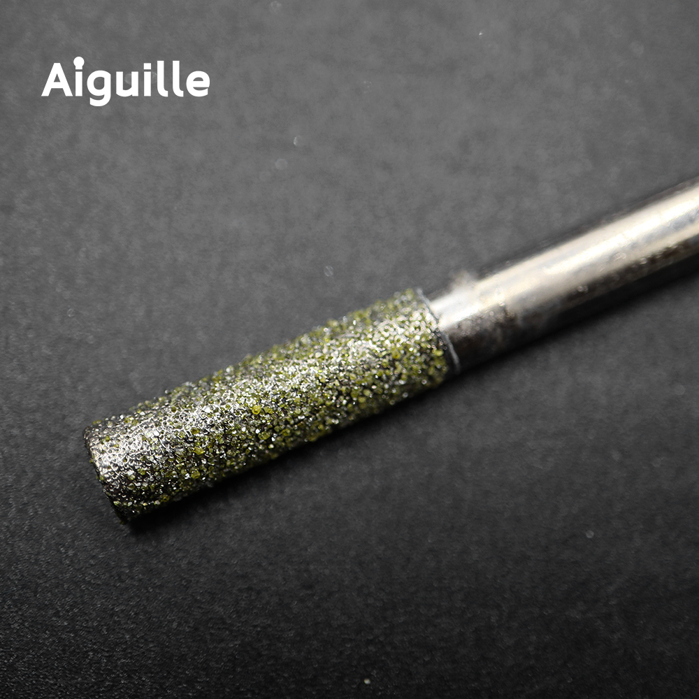 60 #   ダイヤモンド研削ポイントシャンク 6 ミリメートルシリンダーダイヤモンド研削バリ 6 ミリメートル 8 ミリメートル 10 ミリメートル石金属加工