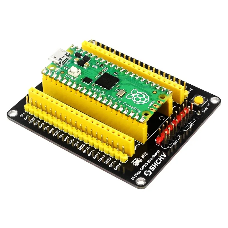 Плата расширения Raspberry Pi Pico, адаптер расширения GPIO, встроенные штыри «папа» и «мама» для RPI Pico 2 Вт