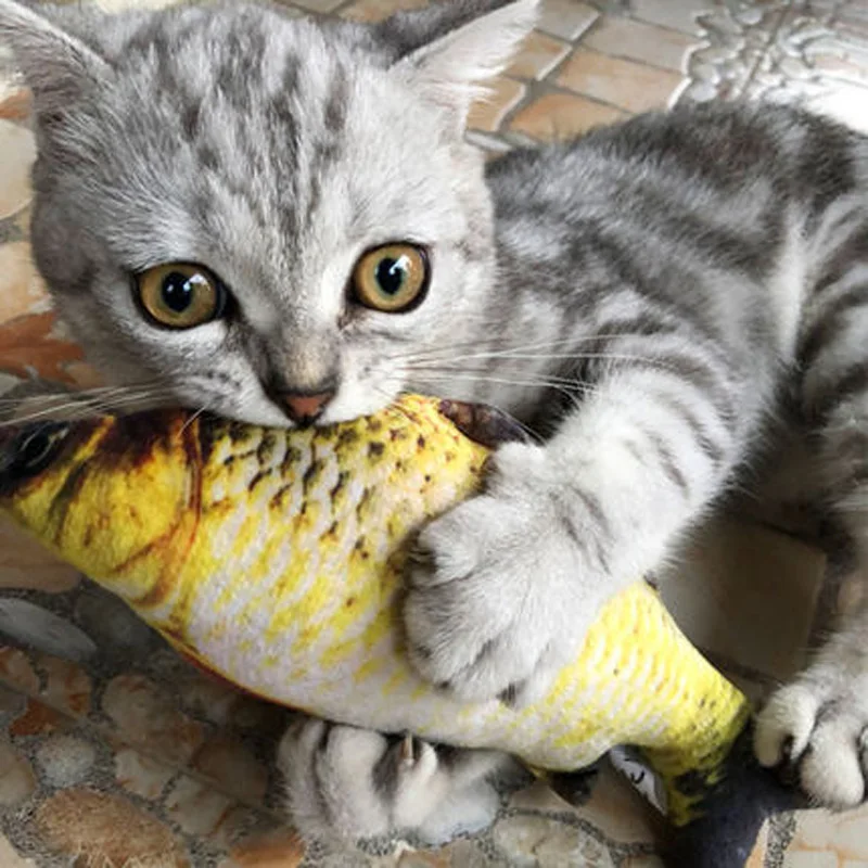 Juguete de pez de recuerdo de gato de 20cm, tablero rascador de gato con forma de pez relleno, poste rascador, juguetes de peluche para gato, juguete para mascotas, suministros de productos para mascotas