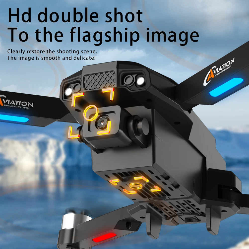 Novo 4k mini drone com câmeras duplas evitar obstáculos óptico wifi rc helicóptero profissional dobrável quadcopter brinquedo presente