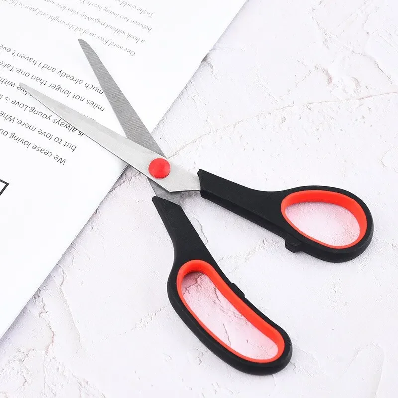 3pcs กรรไกรสแตนเลสเครื่องเขียนนักเรียนกรรไกรครัวเรือน Multi Functional Office ตัดกรรไกรมือตัดใหม่