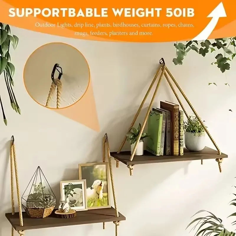 1/5/10-Pcs Square Snap Safety Hooks: Sturdy Anti-Drop Hanging with Buckles for Bonsai