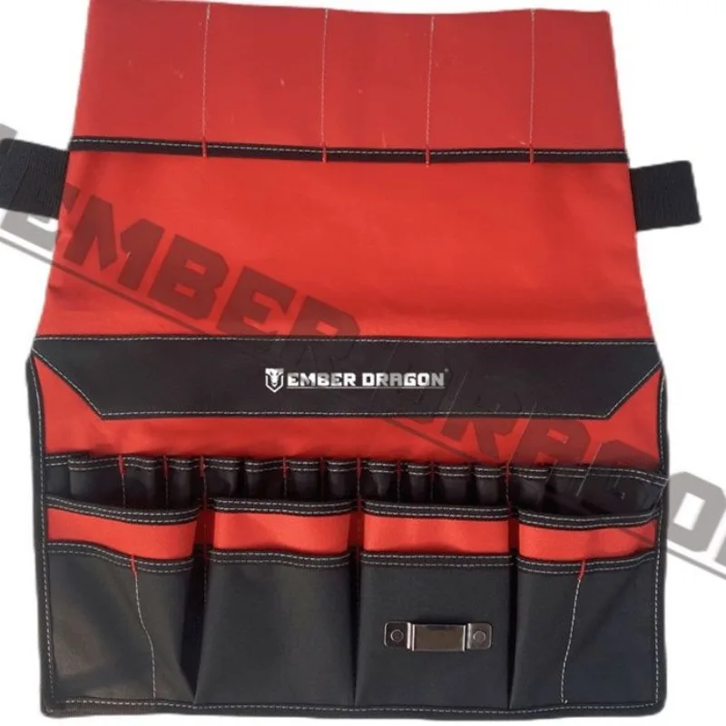 Bolsa de herramientas profesional, bolsa de herramientas para orgasmo verde, suministros de seguridad para electricista, cinturón de herramientas, accesorios multifuncionales para carpintero