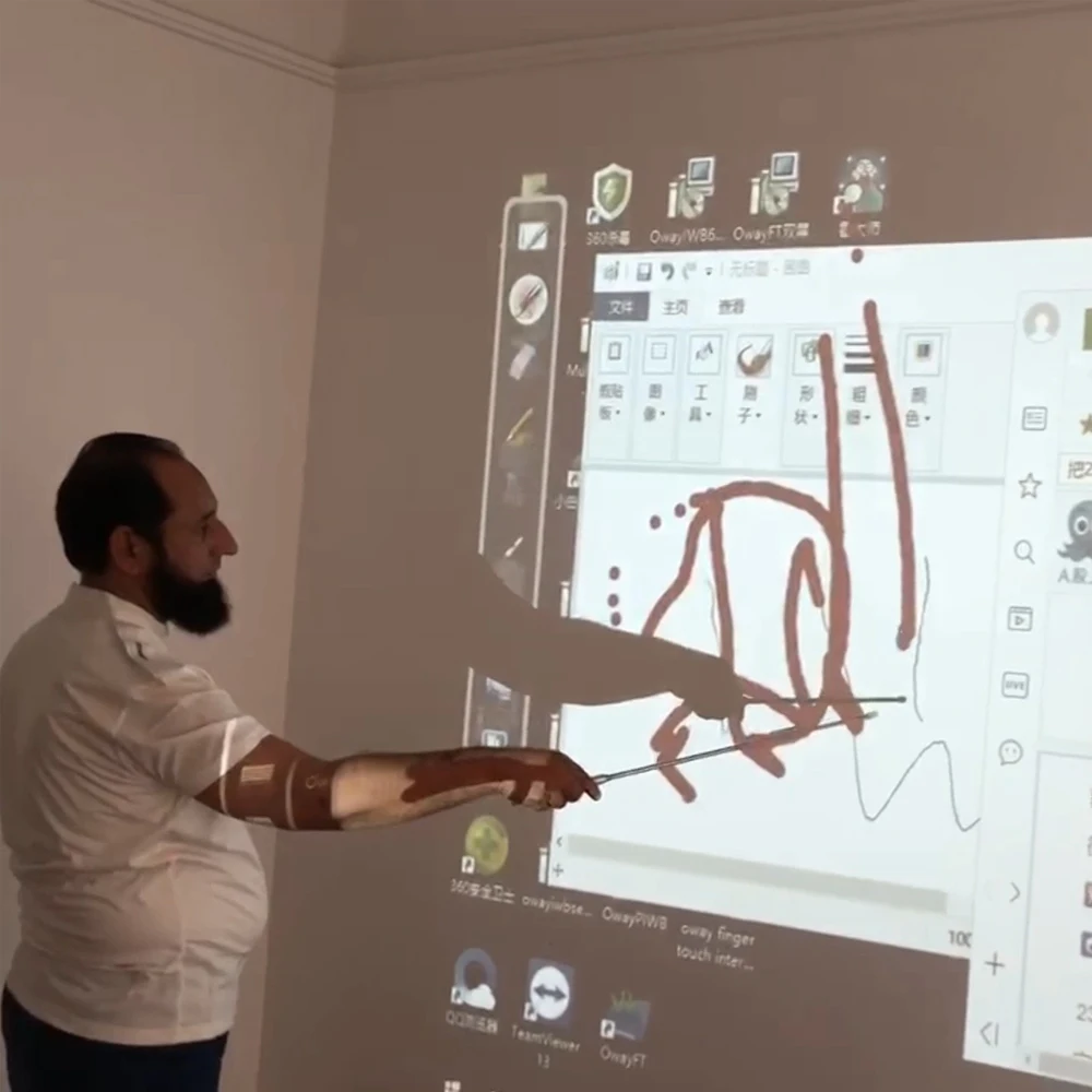 Multi Touch Screen Digital Smart Board Portable Infrared Interactive Whiteboard for Children Classroom Education Presentation