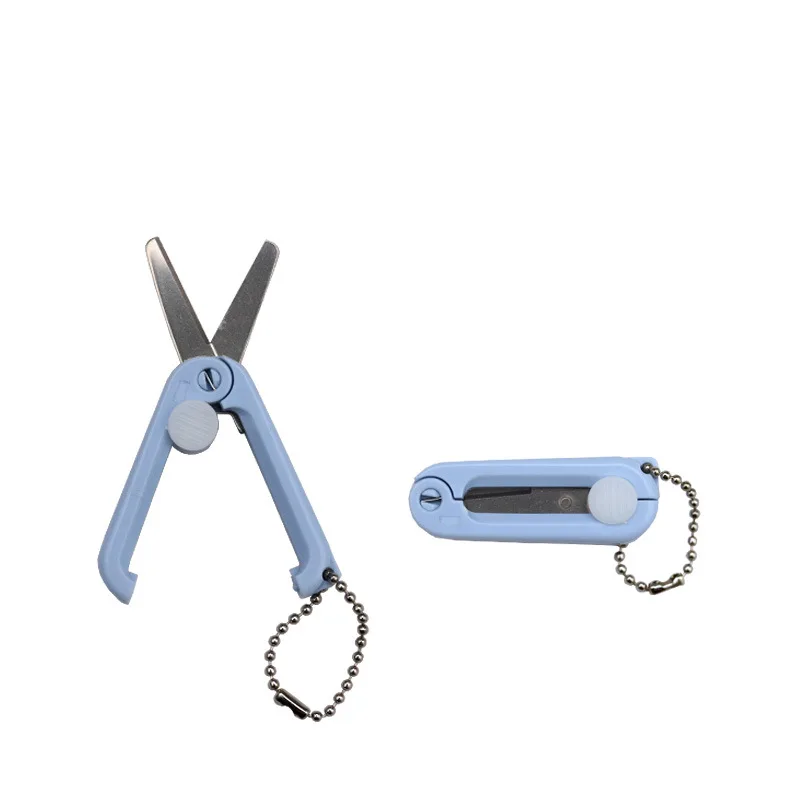 Mini Scissors for Children Retractable Design Safe Scissors Stainless Steel Blade Student Art Tools