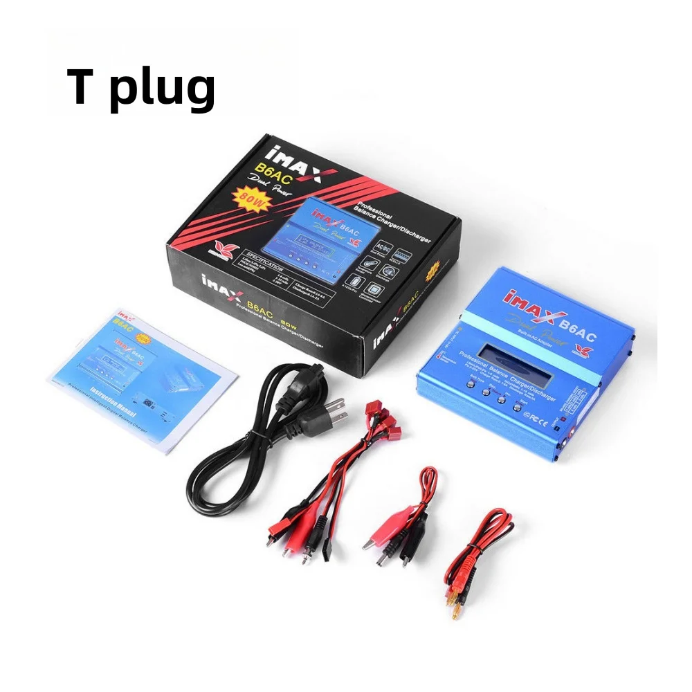 Imax B6 AC RC Lader 80W B6AC 6A Balans Digitaal LCD-scherm Li-ion LiFe Nimh Nicd PB Lipo Batterij ontlader