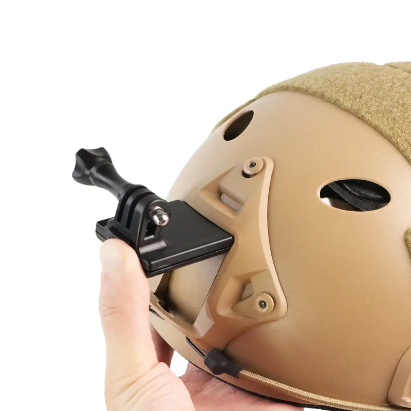 Casque tactique rapide NVG, adaptateur de casque, installation fixe, adapté au support de caméra de sport GoPro, plongée en plein air et chasse