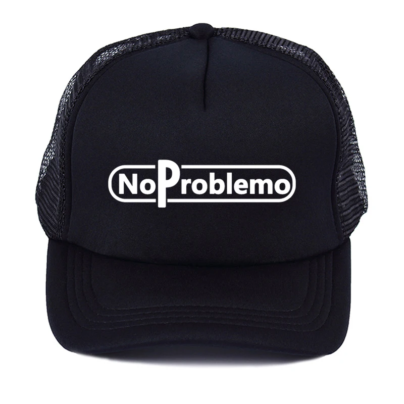 Topi baseball bernapas musim semi dan musim panas tanpa masalah dengan topi truk jaring bermotif huruf topi olahraga serbaguna