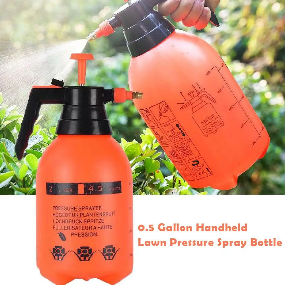Spruzzatore a pressione da 3/2 litri Spray Weed Killer Pompa da giardino portatile Spruzzatore per prato e giardino Cura delle piante e altre pulite