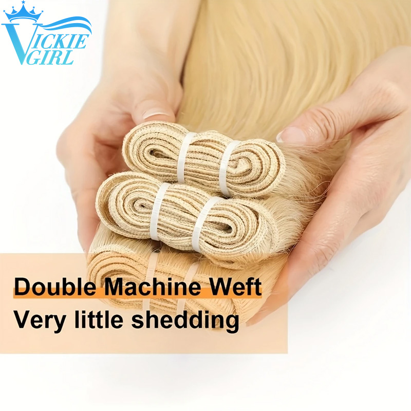 Pacotes de trama de cabelo humano reto ombre loira extensões de cabelo humano 100 g/pçs 16 "-28" trama dupla de pele remy reta