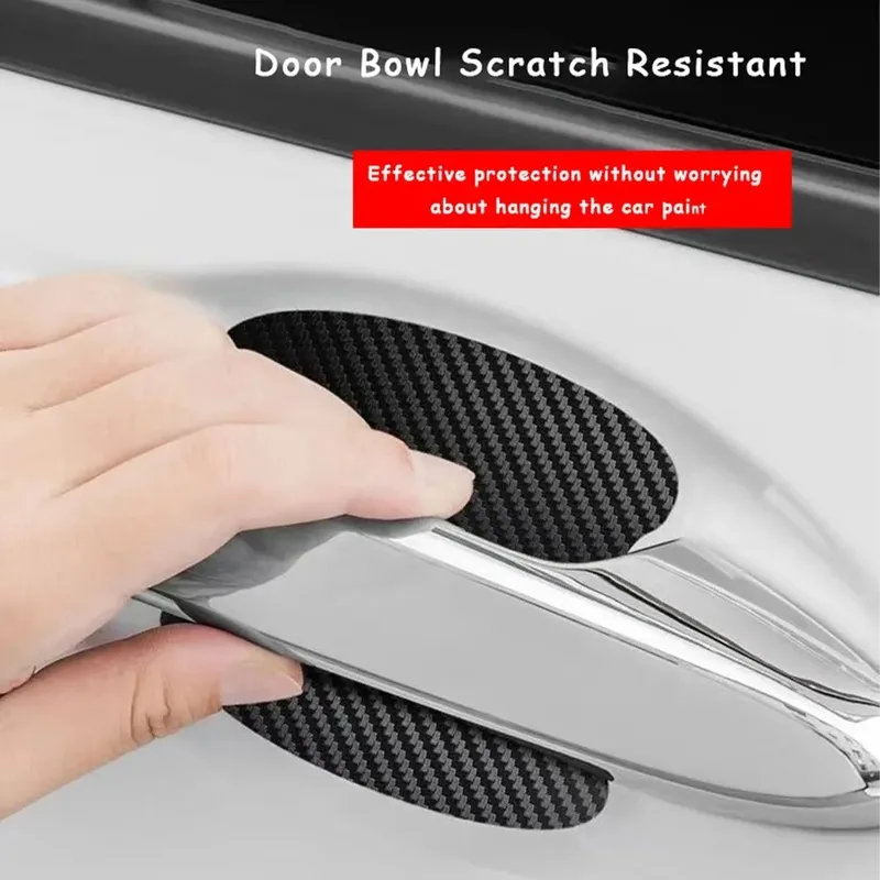 Universal Handle สติกเกอร์รถประตูสติกเกอร์กันชนกระดาษป้องกันฟิล์มคาร์บอนไฟเบอร์ Handle นาฬิกาข้อมือสติกเกอร์กันชน