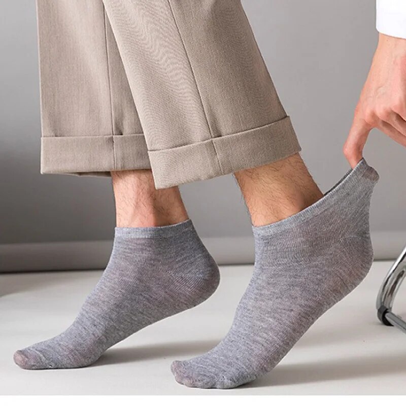 20 pares de meias de barco de cor sólida masculina/feminina, confortáveis e respiráveis, resistentes a odores e ao suor, meias de tornozelo de corte baixo