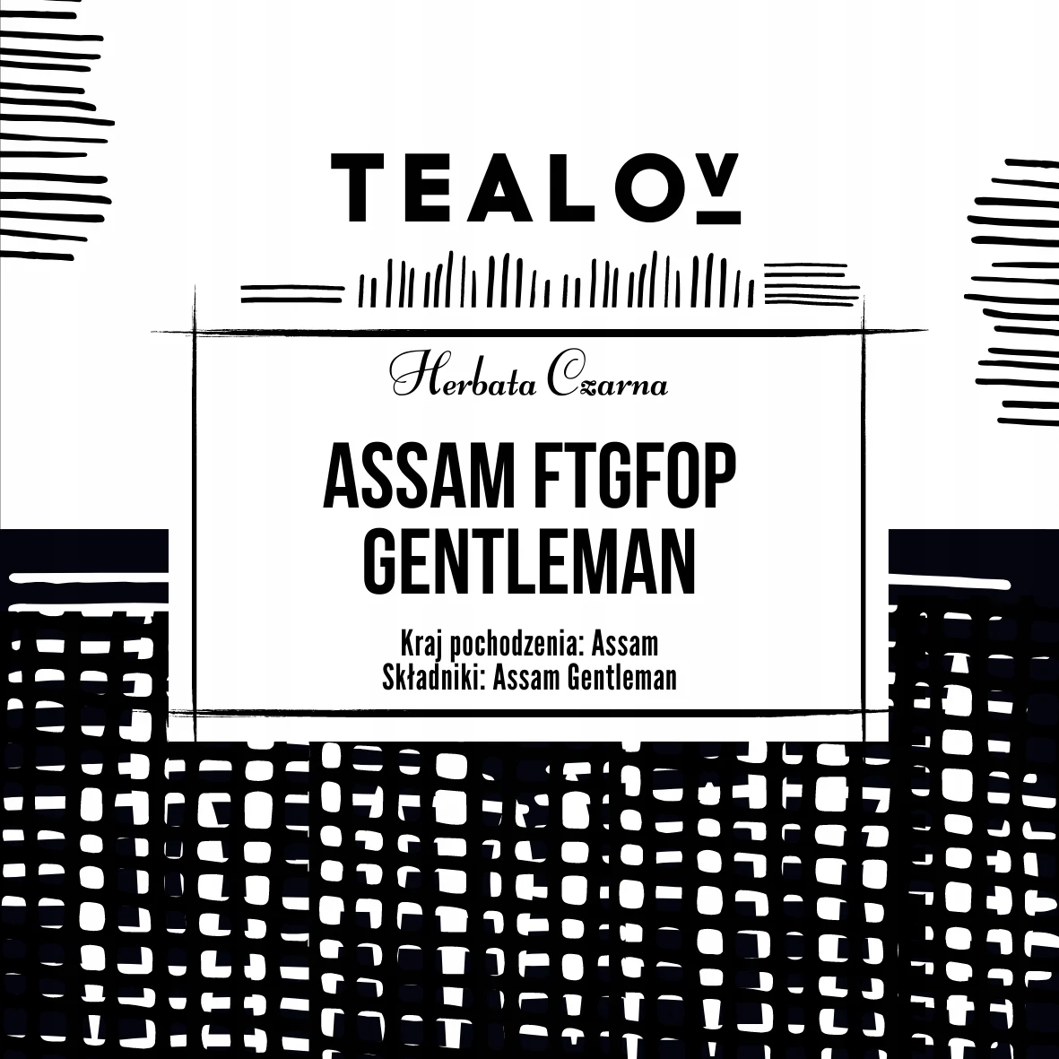 Herbata TEALOV czarna ASSAM GENTLEMAN 50G