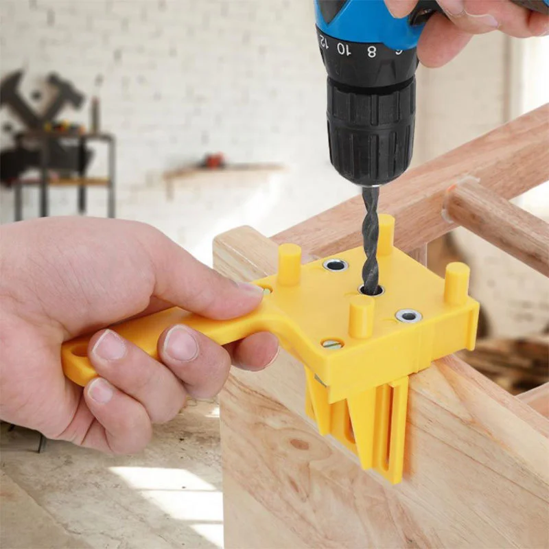 6/8/10mm Drill Bit Woodworking Dowel Jig Drilling Doweling Hole Saw Drill Guide Hole Locator For Carpentry Straight Hole Clamp