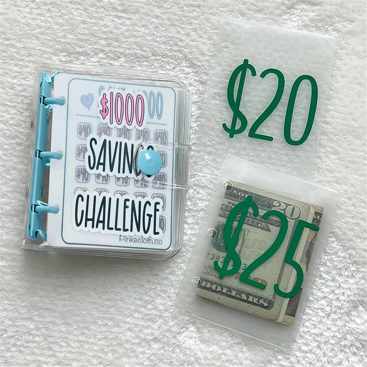 1000 Savings Challenge Binder, Money Saving Binder, Savings Challenges Book with Envelopes, Envelope Savings Challenge A