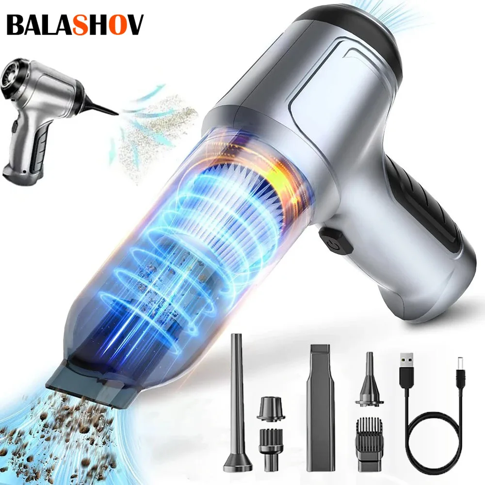 Aspiradora de coche de 95000PA, potente máquina de limpieza inalámbrica, Robot automático, accesorios para coche, electrodoméstico, fuerte succión como regalo