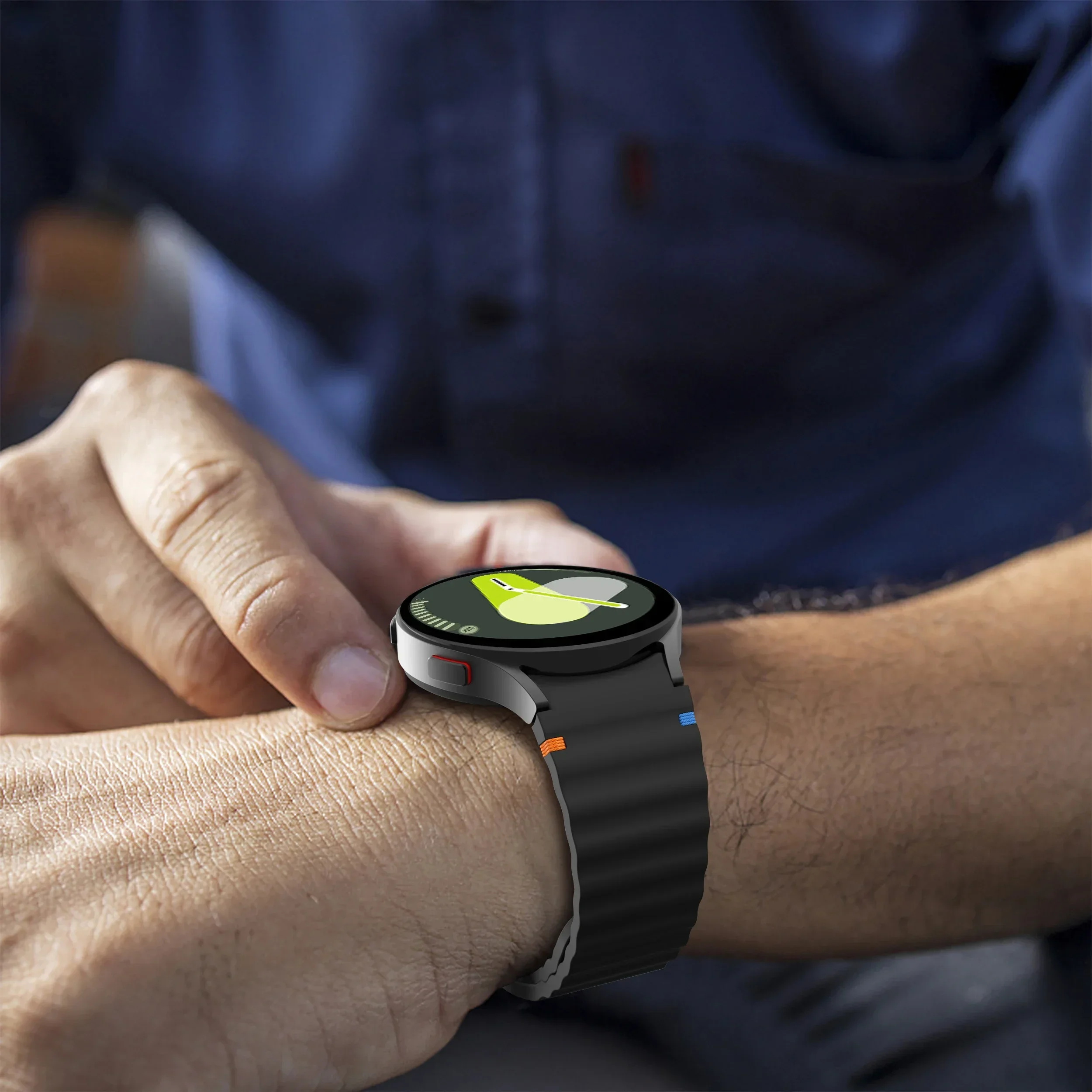 Original Band for Samsung Galaxy watch 7/FE/5 Pro/6/4 classic 44mm 40mm Silicone sport belt bracelet correa Galaxy watch 7 Strap