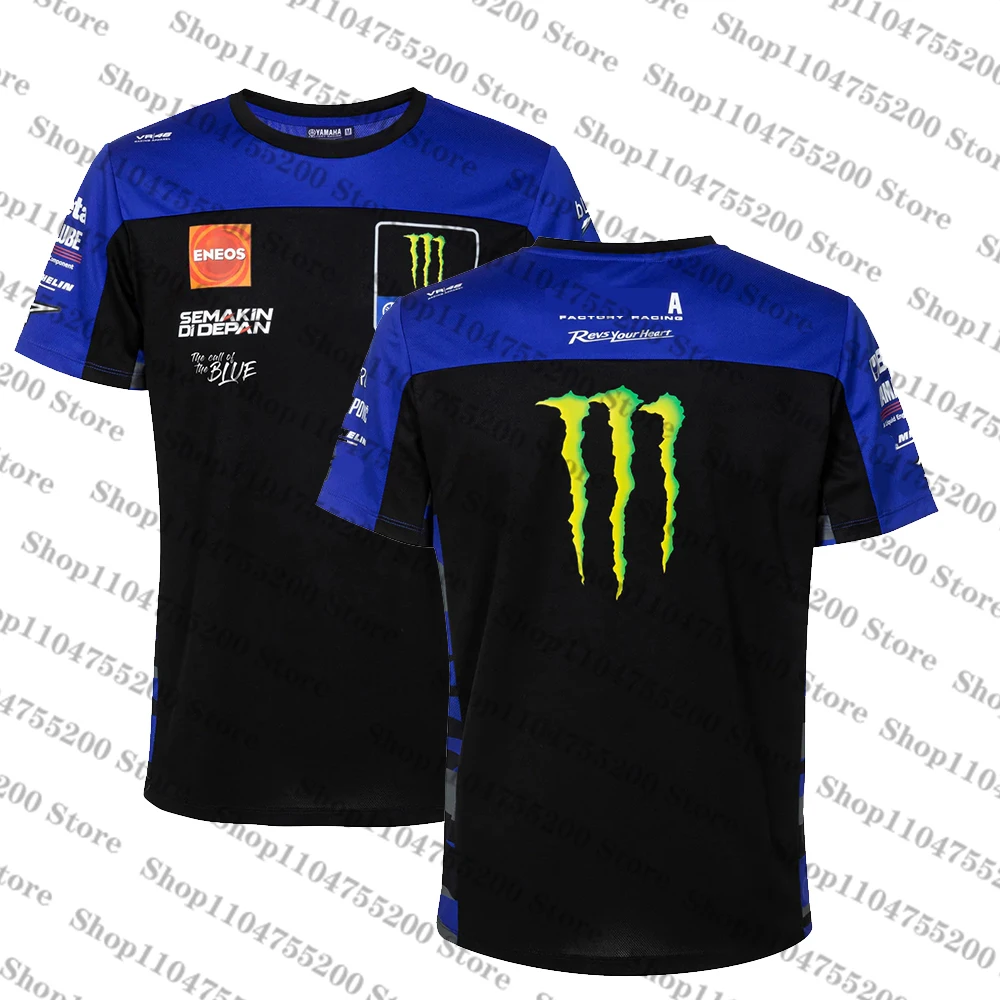 Monster Energy Racing Moto Jersey 2025 camiseta hombres mujeres camiseta camisetas de manga corta camisas niños Dual Fabio Quartararo 20 El Diabo