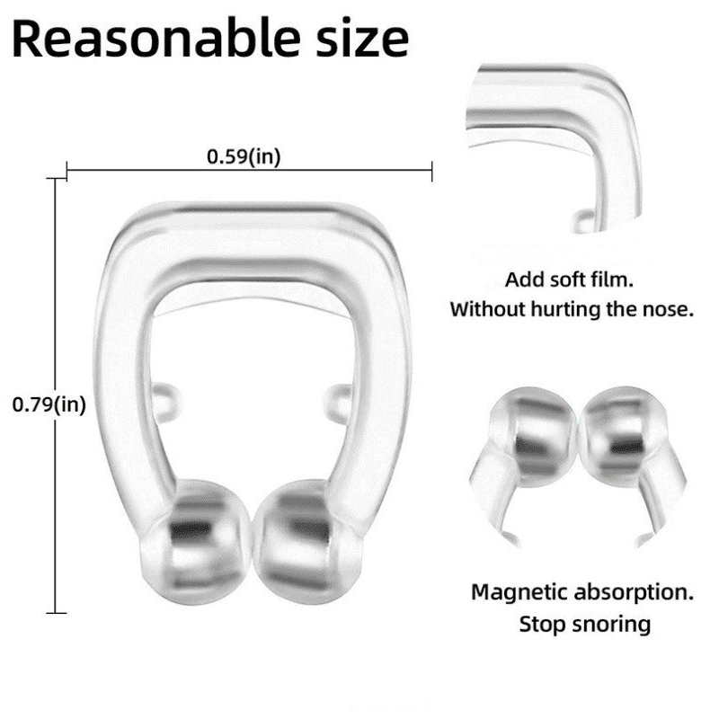 /4pcs Silikon magnetisch Anti Schnarchen Stop Schnarchen Nasen clip leicht atmen verbessern Schlaf hilfe Apnoe Guard Nacht gerät mit Fall