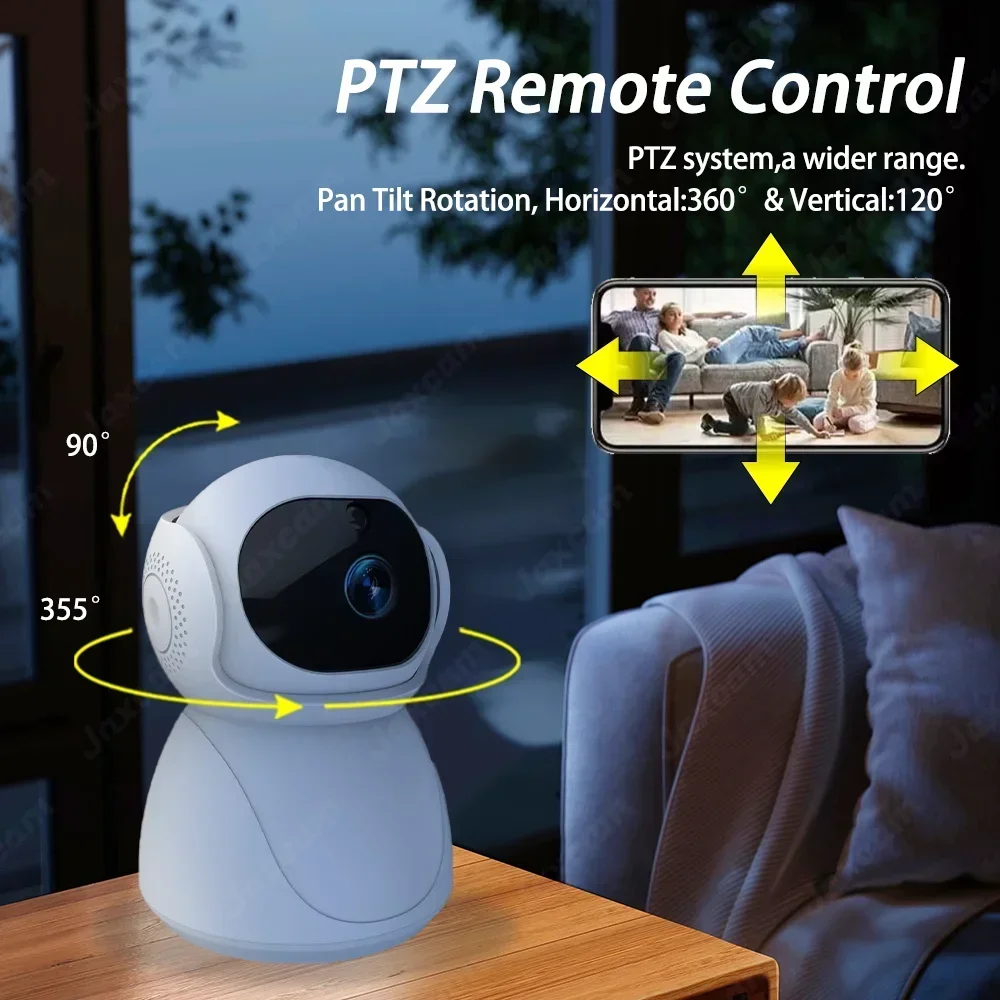 ミニIP屋内スマートビデオカメラ,セキュリティ保護,ベビーモニター,暗視,Wi-Fi, 5mp
