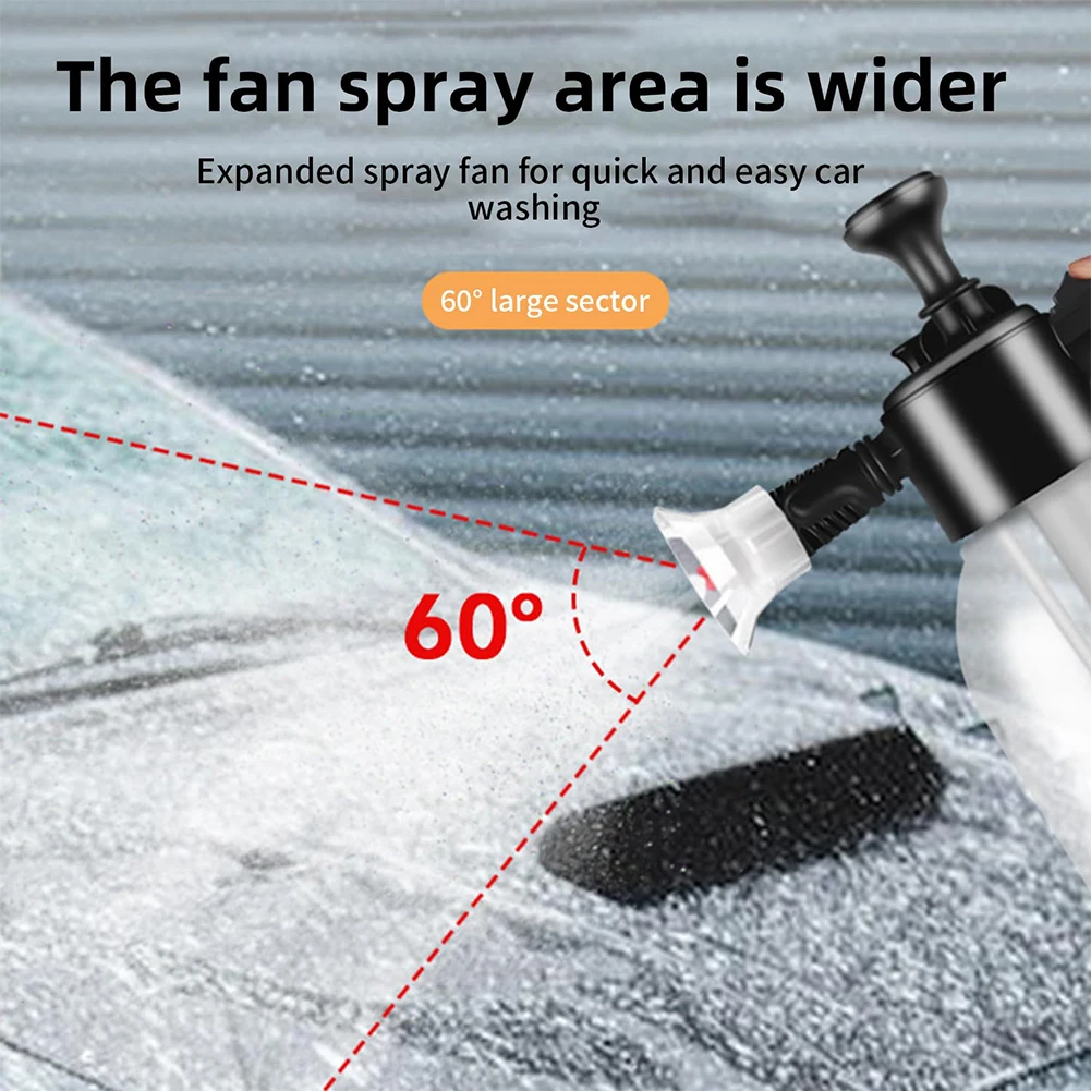 Regadera de jardinería para el hogar, bote de espuma resistente a los ácidos y álcalis, manual, presurizado, presión de aire, lavado de coches, 2L