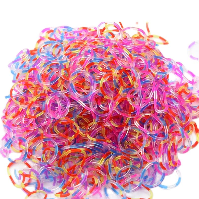 Neue Webstuhl-Gummibänder, Armband für Kinder oder Haare, Regenbogen-Gummi-Webstuhlbänder, machen gewebtes Armband, DIY-Handwerksspielzeug, Weihnachtsgeschenk