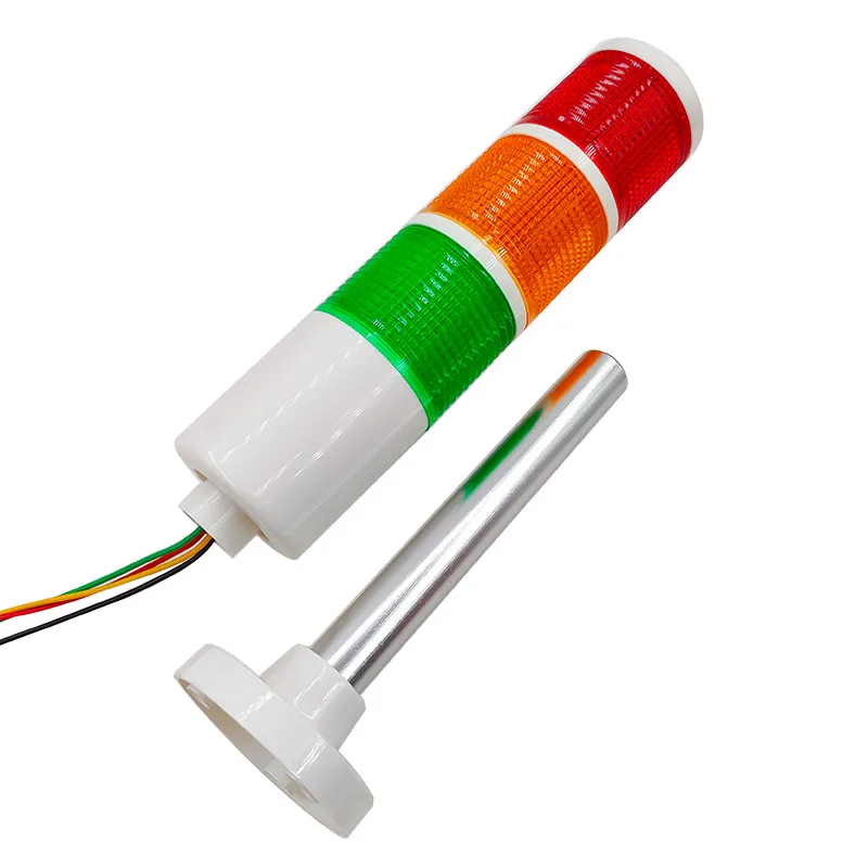 Multi layer warning light Machine tool Three color light LED Signal lighthouse sound Light alarm OperationFaultLight 12/24V 220V