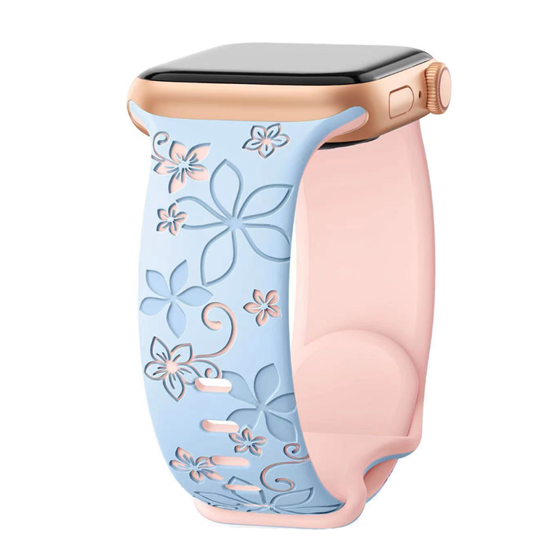 Engraved Strap For Apple Watch Women Band 40mm 44mm 42mm 49mm 45mm 46mm 38mm Bracelet For iWatch Series 10 9 7 se 6 5 4 8 Ultra