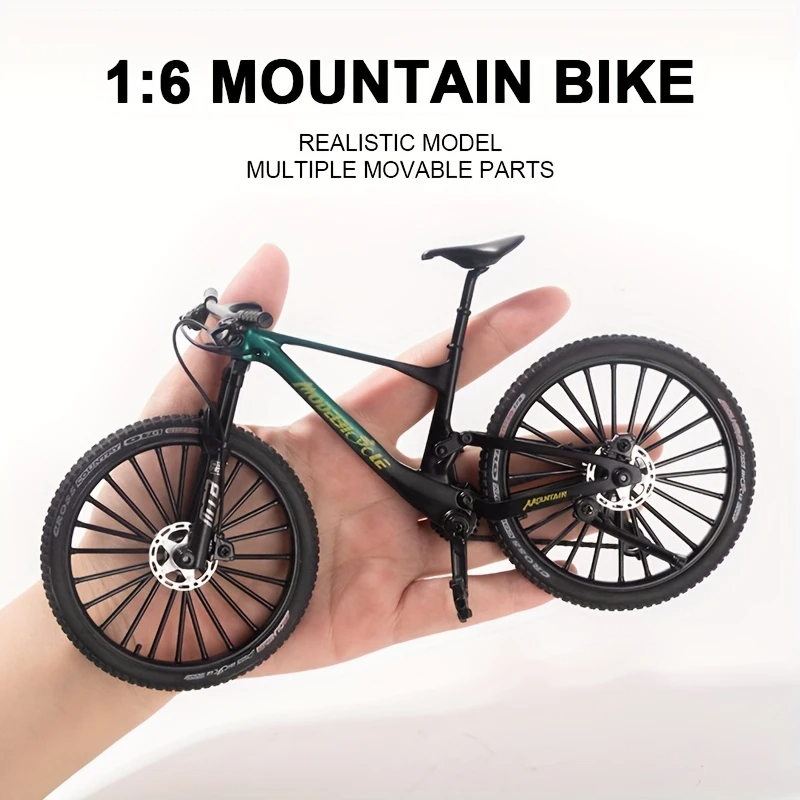 Modelo de bicicleta de montanha de metal vintage desktop mini liga clássico brinquedo de bicicleta fundido modelo de dedo decoração de casa